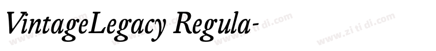 VintageLegacy Regula字体转换